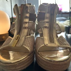 Michael Kors T-strap wedges